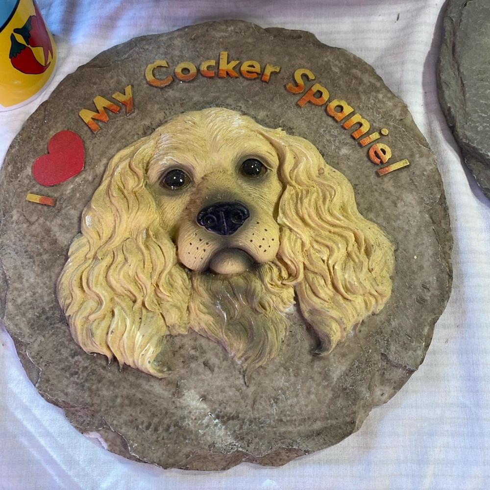 I Love My Cocker Spaniel Wall Plaque Or Stepping Stone New Not In Inbox